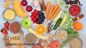  Presentation with copd - PPT layouts consisting of health-food-for-asthma-respiratory background and a coral colored foreground