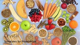  Presentation with copd - Slide set having health-food-for-asthma-respiratory background and a coral colored foreground