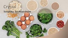  Presentation with cereal grains - Presentation theme enhanced with health-food-for-energy-vitality background and a lemonade colored foreground