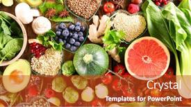  Presentation with preservation of fruit and vegetable - Presentation featuring health-food-selection-fruit background and a crimson colored foreground