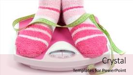  Presentation with feet - PPT layouts having scallions fresh spring onions roped in bunch on blue wooden table background background and a gray colored foreground