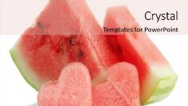  Presentation with fresh ginger root on white - Slide deck enhanced with traffic light trails on street background and a wine colored foreground