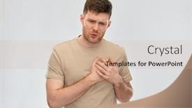  Presentation with heart disease - PPT theme with health-heart-disease-and-people background and a coral colored foreground