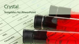  Presentation with hiv test - Audience pleasing PPT layouts consisting of health hiv aids - blood in test tubes backdrop and a soft green colored foreground