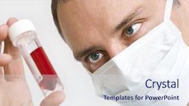  Presentation with hiv aids - Presentation enhanced with health hiv aids - close up of a male background and a  colored foreground