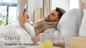  Presentation with illness - Presentation enhanced with health-illness-and-people-concept background and a coral colored foreground