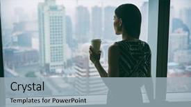  Presentation with workplace stress - Presentation enhanced with health in the workplace career background and a light blue colored foreground