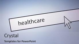  Presentation with information - Audience pleasing theme consisting of health information - heatlhcare backdrop and a light blue colored foreground