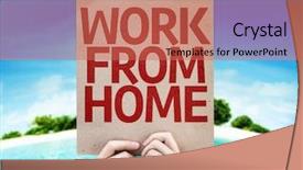  Presentation with home based wound care - PPT layouts featuring health inspirational - work from home card background and a  colored foreground