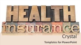  Presentation with health insurance - Audience pleasing slide deck consisting of health insurance - healthcare concept - isolated backdrop and a lemonade colored foreground