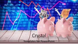  Presentation with shares - Amazing PPT theme having health insurance concept against stocks backdrop and a lemonade colored foreground