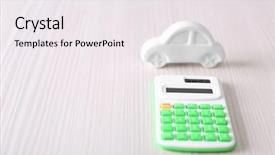  Presentation with health insurance concept - Audience pleasing slide set consisting of health insurance concept toy car backdrop and a white colored foreground