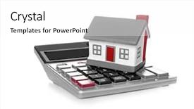  Presentation with health insurance concept - Presentation with health insurance concept toy house background and a white colored foreground