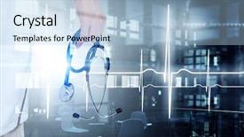  Presentation with modern medicine cardiology concept mixed - Colorful slide set enhanced with health integration - modern medicine cardiology concept mixed backdrop and a  colored foreground