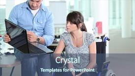  Presentation with lactation young woman breastfeeding - Presentation theme enhanced with health integration - young woman disabled with co-worker background and a ocean colored foreground