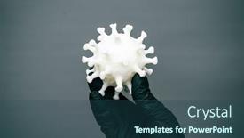  Presentation with covid coronavirus - PPT theme consisting of health-investigation-covid-19-coronavirus background and a ocean colored foreground