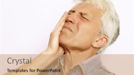  Presentation with sickness - Presentation enhanced with health-issues-problems-people background and a coral colored foreground