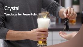  Presentation with car key - Slide set consisting of health law - close up view of drunk background and a dark gray colored foreground