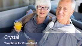  Presentation with orange juice - Cool new PPT layouts with health longevity - high angle portrait of modern backdrop and a ocean colored foreground