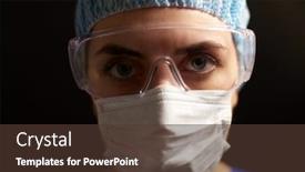  Presentation with black nurse - Slides having health-medicine-and-pandemic-concept background and a tawny brown colored foreground