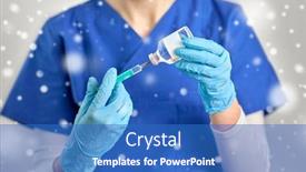  Presentation with health drug - Colorful presentation design enhanced with health-medicine-and-pandemic-concept backdrop and a teal colored foreground