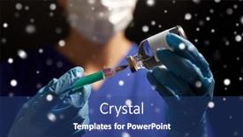  Presentation with black nurse - Theme having health-medicine-and-pandemic-concept background and a ocean colored foreground