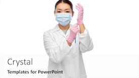  Presentation with virus disease - Slide deck featuring health-medicine-and-pandemic-concept background and a white colored foreground