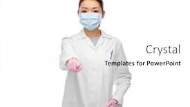  Presentation with virus disease - PPT layouts having health-medicine-and-pandemic-concept background and a white colored foreground