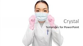  Presentation with virus disease - Beautiful PPT layouts featuring health-medicine-and-pandemic-concept backdrop and a white colored foreground