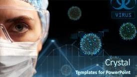  Presentation with black nurse - Slides having health-medicine-and-pandemic-concept background and a ocean colored foreground