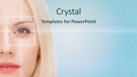  Presentation with blue laser - Cool new presentation theme with health medicine identity vision backdrop and a sky blue colored foreground