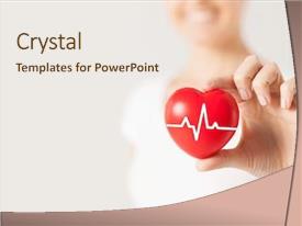  Presentation with cardiology - Beautiful slides featuring health medicine people and cardiology backdrop and a sky blue colored foreground