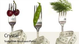  Presentation with diet - Theme consisting of health numbers - vegetables and fruits background and a soft green colored foreground