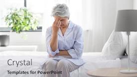  Presentation with old people - Amazing presentation having health-old-age-and-people backdrop and a light gray colored foreground