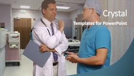  Presentation with post graduation - Colorful theme enhanced with health outcomes - post-op consultation backdrop and a coral colored foreground