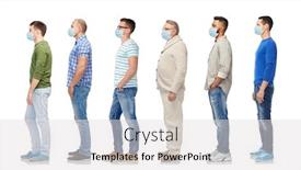  Presentation with men health - Slide set featuring health-pandemic-and-people-concept background and a light gray colored foreground