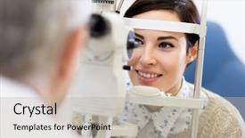  Presentation with hear - PPT theme with health people - dark hear woman look background and a light gray colored foreground