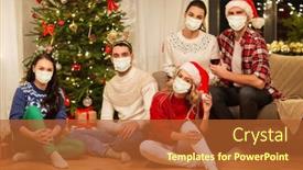  Presentation with red medical - Beautiful PPT layouts featuring health-people-and-winter-holidays backdrop and a red colored foreground