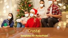  Presentation with red medical - Slide set enhanced with health-people-and-winter-holidays background and a red colored foreground