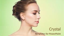  Presentation with bio plastic - Colorful theme enhanced with health people plastic surgery backdrop and a soft green colored foreground