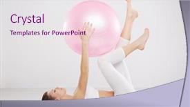  Presentation with gym ball - Colorful presentation theme enhanced with  backdrop and a  colored foreground