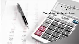  Presentation with planning - Beautiful slide set featuring health planning concept calculator backdrop and a white colored foreground