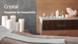  Presentation with relaxation - Presentation design featuring health privacy - place for relaxation in modern background and a  colored foreground