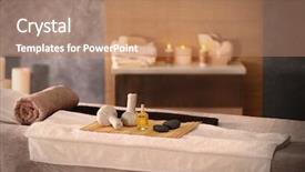  Presentation with relaxation - PPT layouts featuring health privacy - place for relaxation in modern background and a coral colored foreground