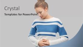  Presentation with teenage girl - Cool new PPT layouts with health-problem-and-people-concept backdrop and a light gray colored foreground