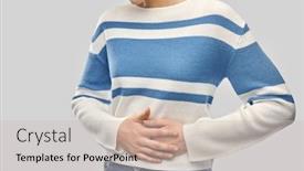  Presentation with stomach - PPT theme having health-problem-and-people-concept background and a soft green colored foreground