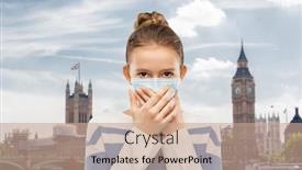  Presentation with england - Amazing slide deck having health-protection-safety-and-pandemic backdrop and a coral colored foreground