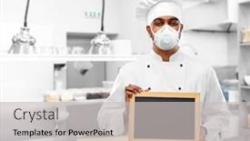  Presentation with indian restaurant - Slides having health-protection-safety-and-pandemic background and a light gray colored foreground