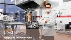  Presentation with medical face mask - Amazing PPT theme having health-protection-safety-and-pandemic backdrop and a gray colored foreground