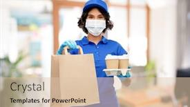  Presentation with food safety - Presentation theme enhanced with health-protection-safety-and-pandemic background and a lemonade colored foreground